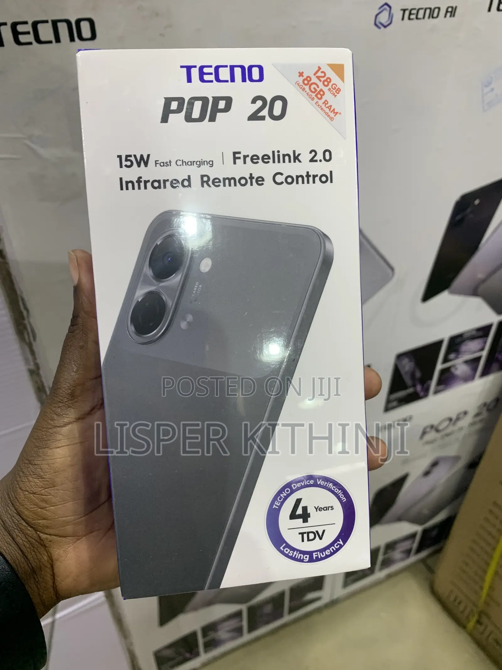 New Tecno Pop 20 128 GB Black