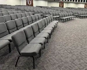 Conference Chair: Premium Stackable Auditorium Chair With Metal Frame