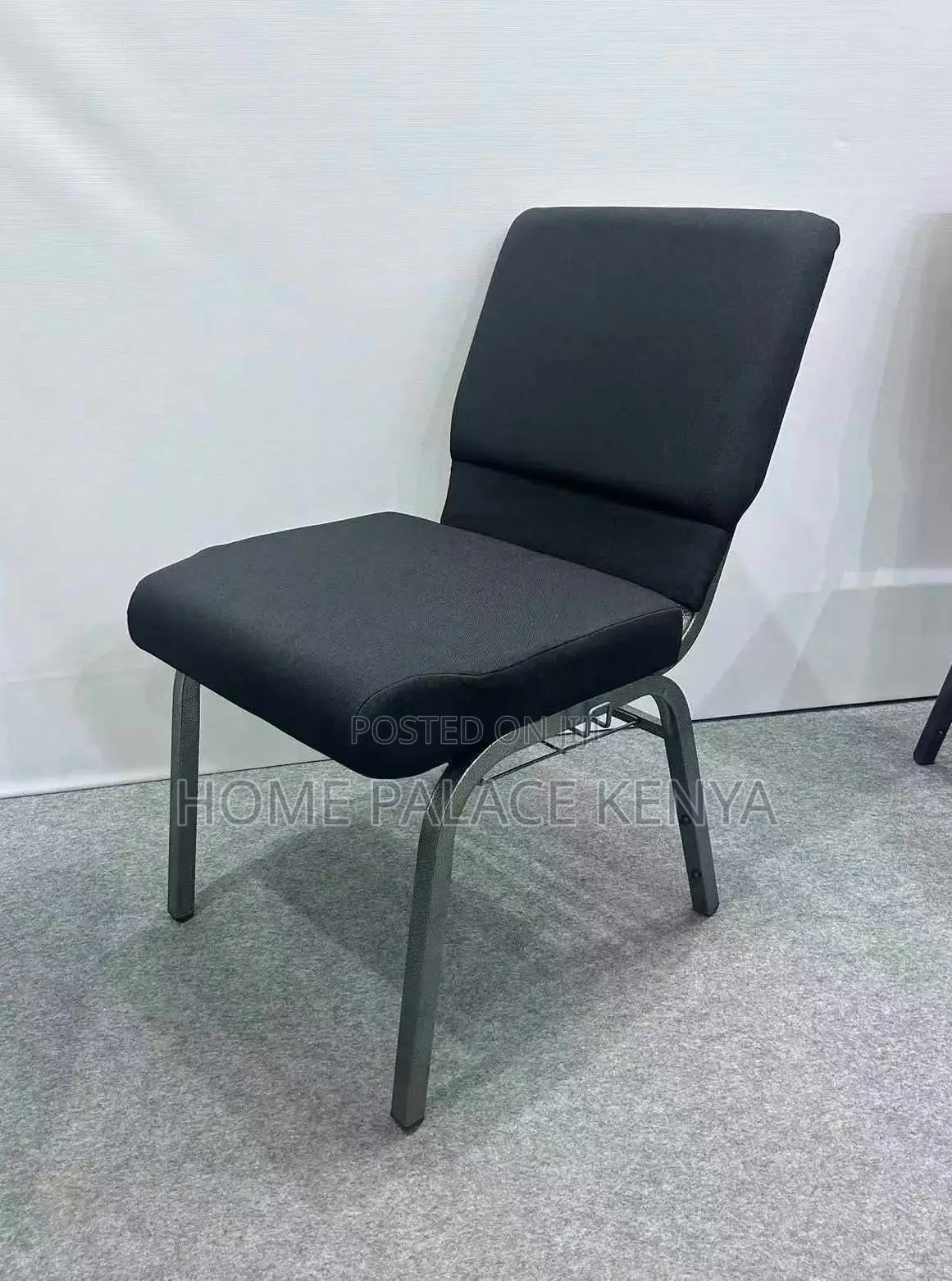 Conference Chair: Premium Stackable Auditorium Chair With Metal Frame