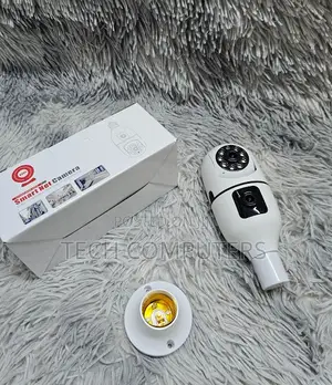 Dual Lens Wifi Bulb Camera PTZ Full Hd Home Security CCTV Camera
