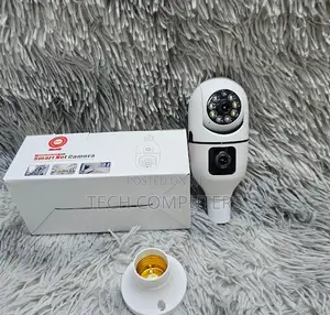 PTZ CCTV Bulb Camera Dual Lens Mobile App Control Camera for Home