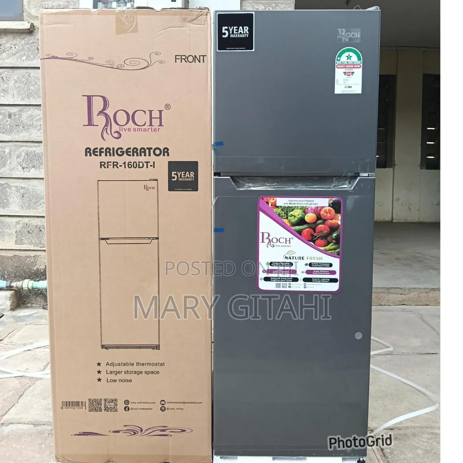 Roch 130 Litres RFR-160dt-I Double Door Refrigerator at 