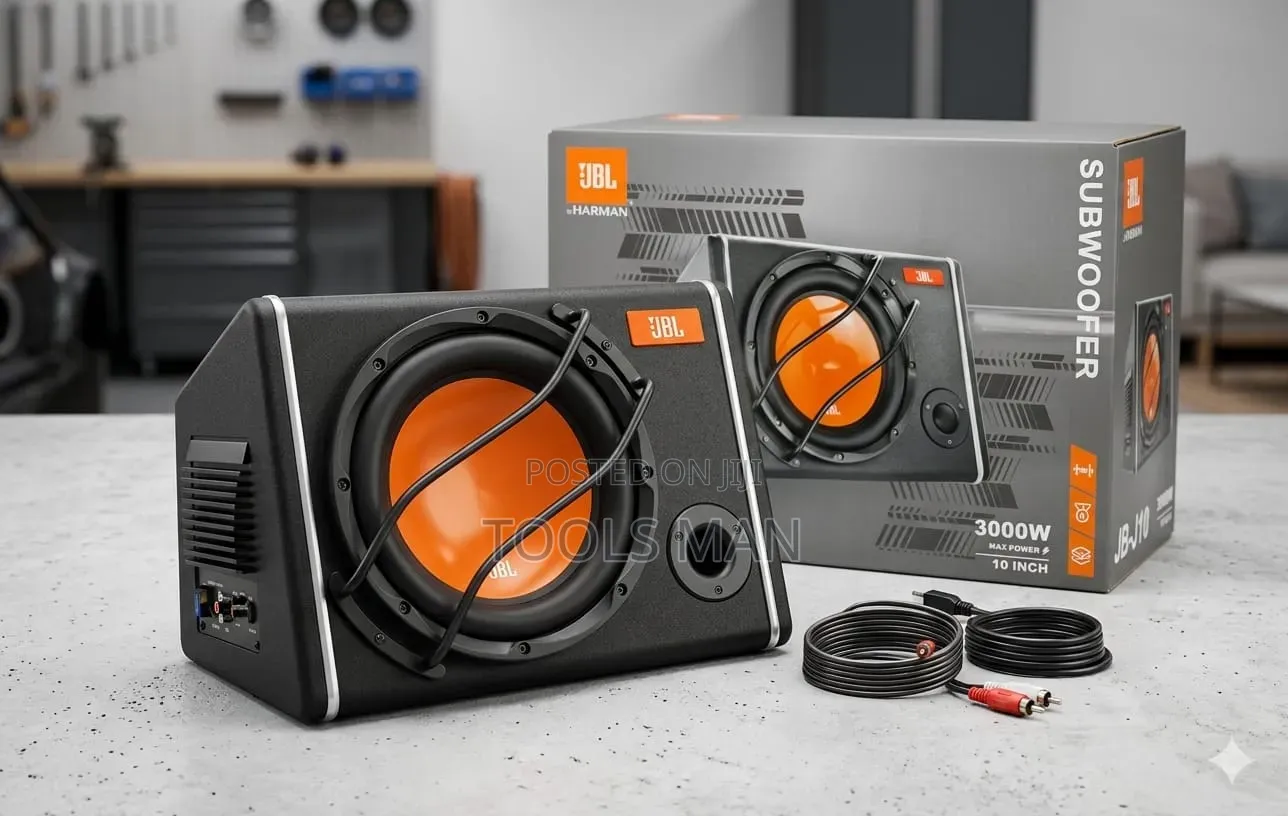 JBL Jb-J10 10-Inch 3000w Active Car Subwoofer With Built-in Amp.