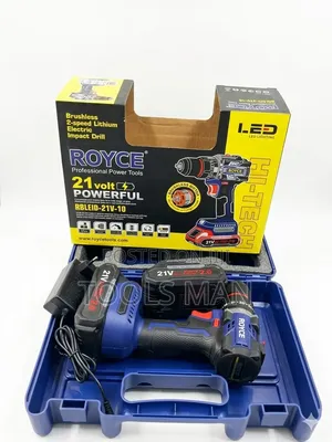 Royce 21v Brushless Impact Drill With 2 Batteries.