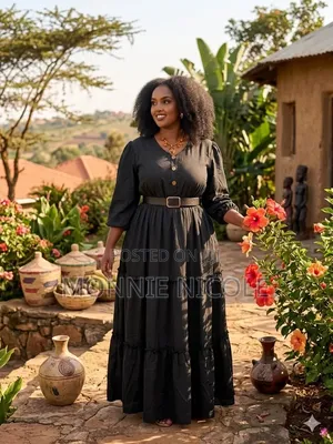Vantei Beautiful Black Maxi Dress. Funeral Dress