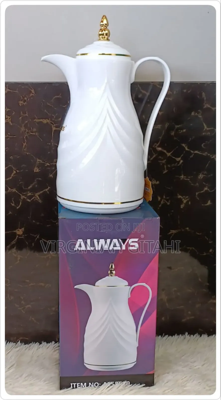 1l White Flasks