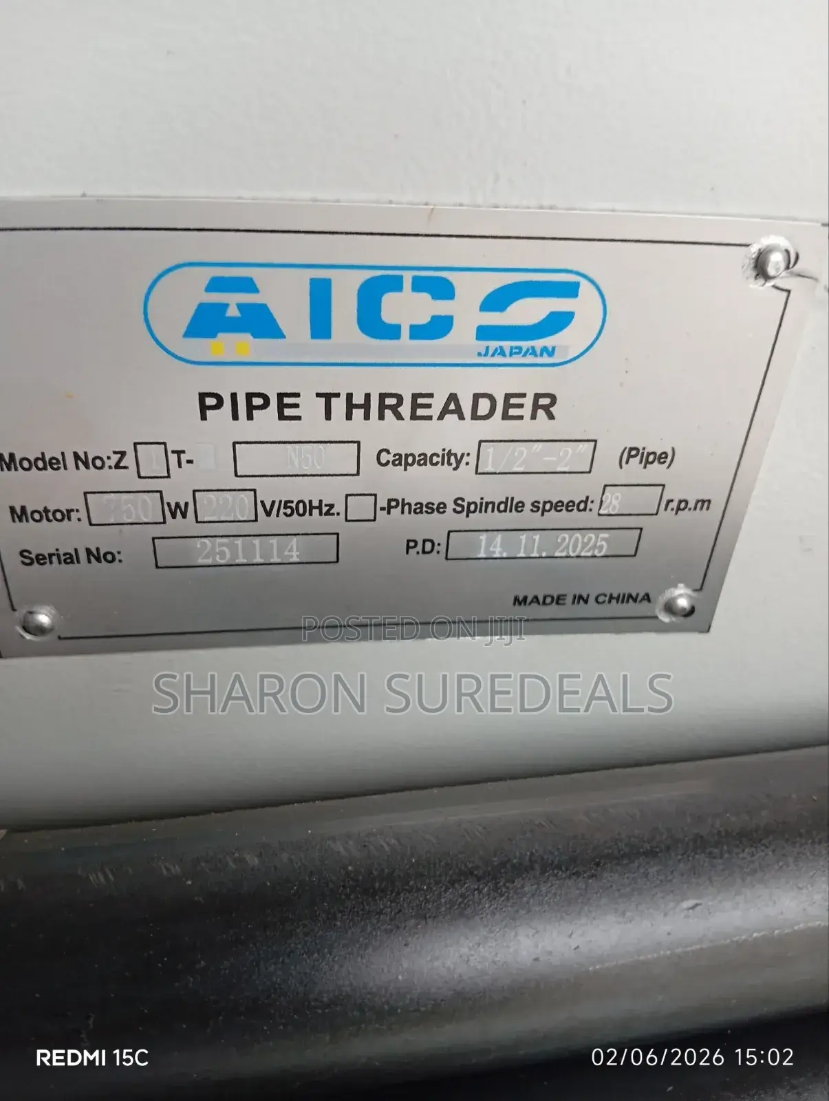 Quality Steep Pipe Threading Machine 1/2"-2"