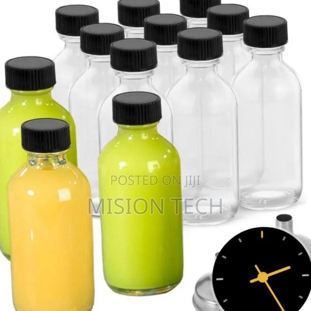 *Set of 5 Gingershots Glass Bottles*