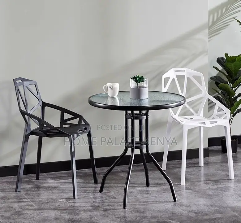 Dining Chair: Multipurpose Nordic Style Stackable Plastic Chair