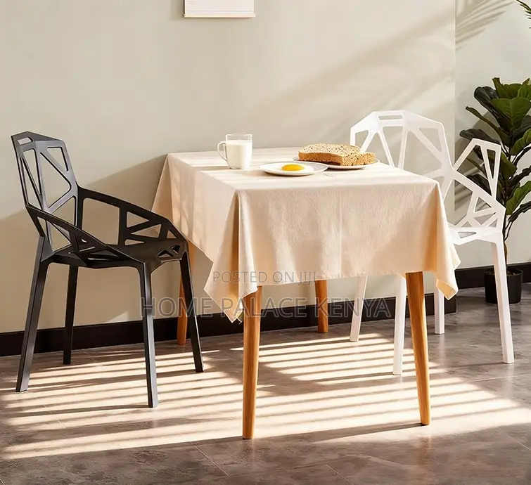 Dining Chair: Multipurpose Nordic Style Stackable Plastic Chair