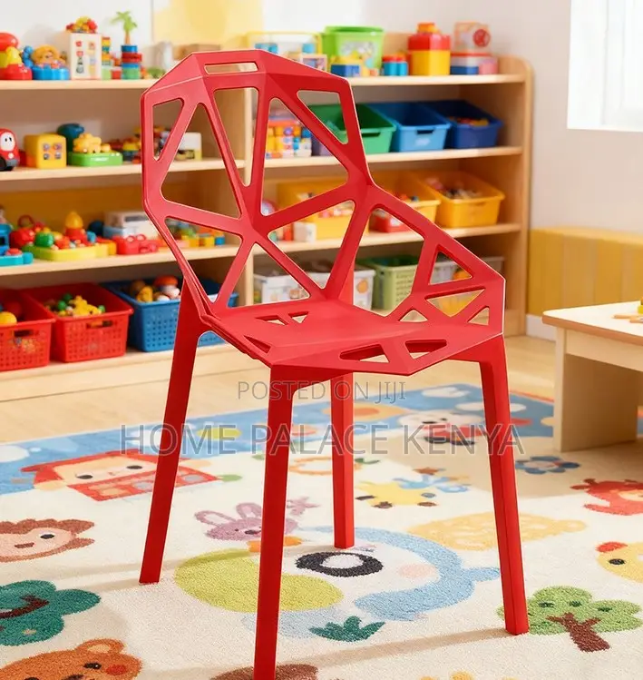 Dining Chair: Multipurpose Nordic Style Stackable Plastic Chair