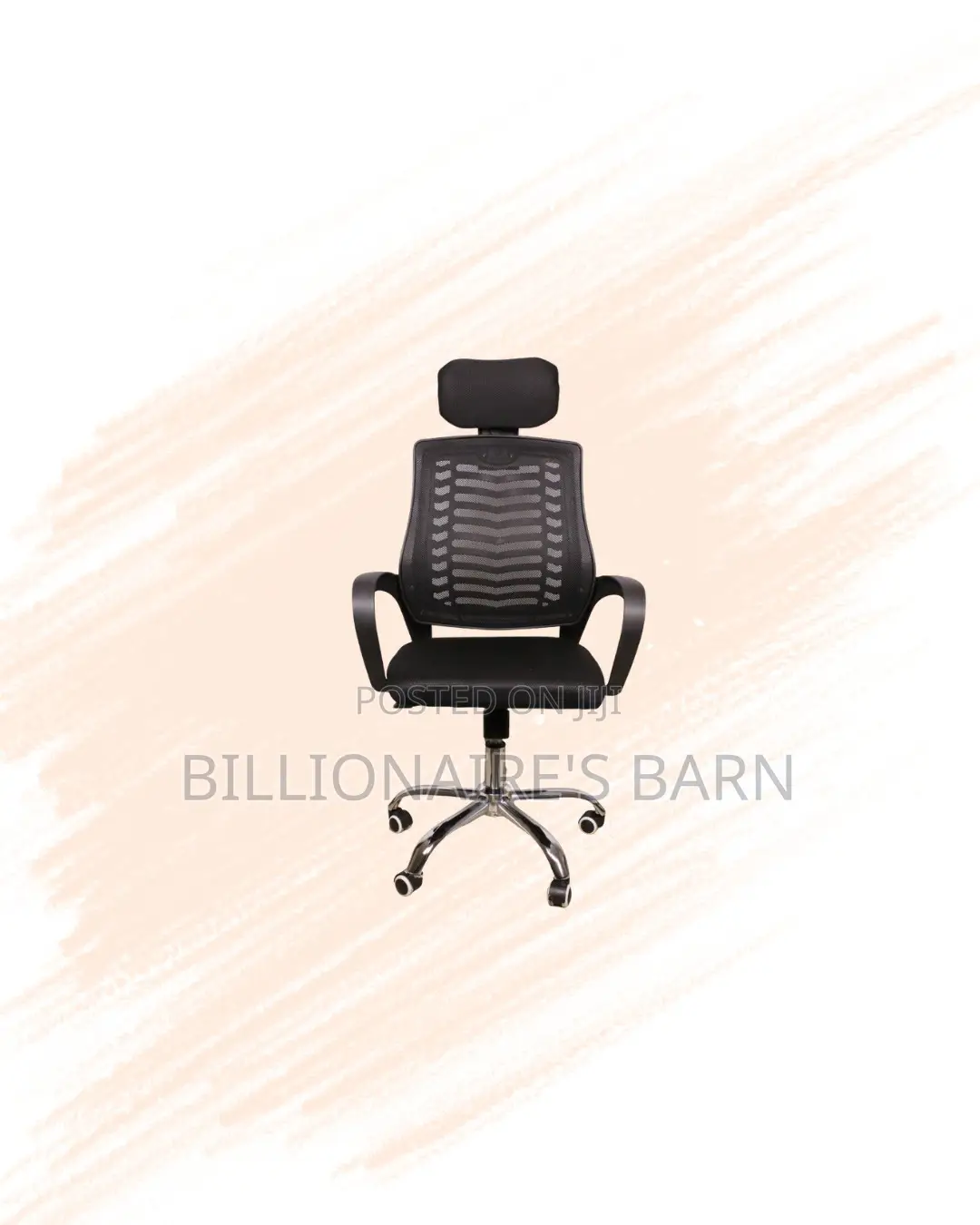 Stylish Secretarial Mesh Chair Adjustable Headrest Direct From Store