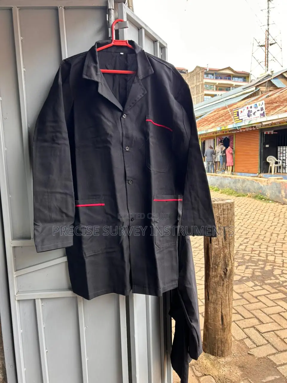 Unisex Work Dust Coat With Multiple Pockets