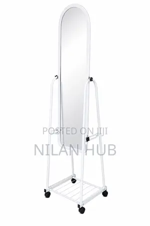 Modern Freestanding Mirror With Metal Frame