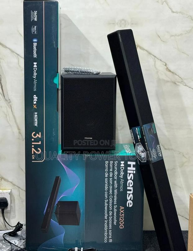 Hisense Ax3120g Soundbar System Features 3.1.2 Channels - main view