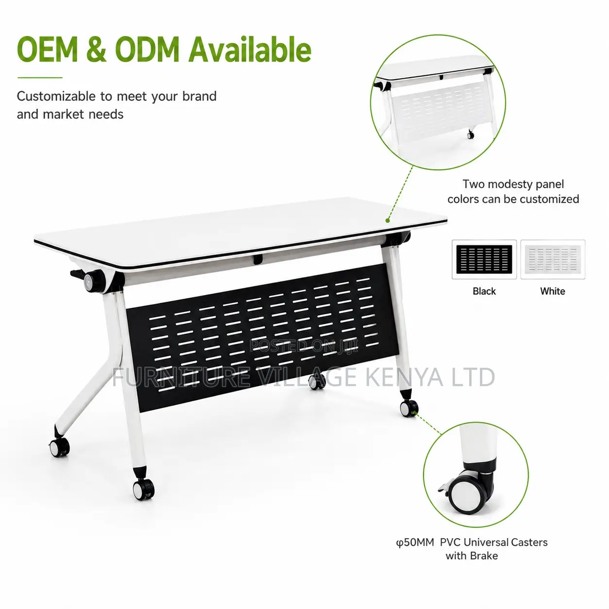 Office Foldable Training Table.