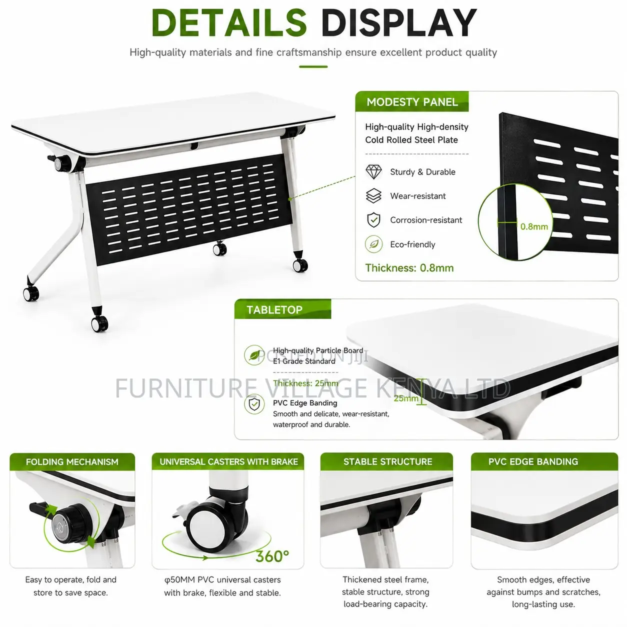 Office Foldable Training Table.