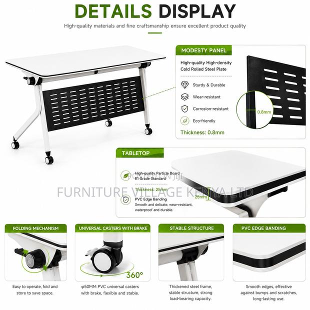 Office Foldable Training Table. - thumbnail 8