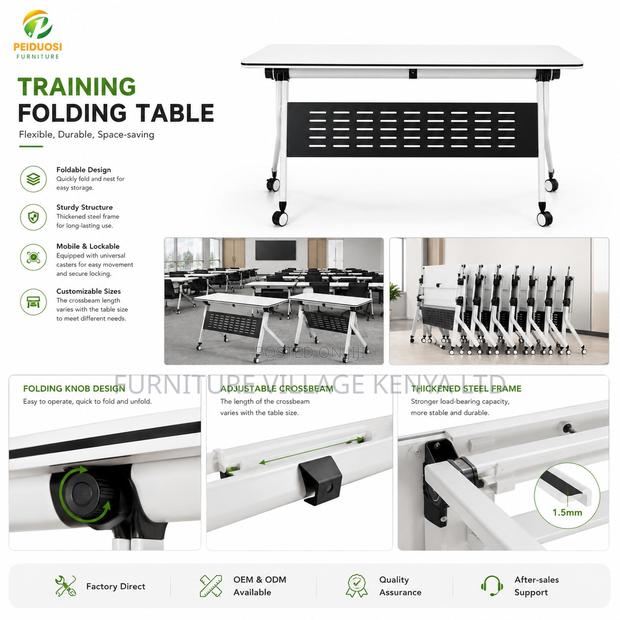 Office Foldable Training Table. - thumbnail 9