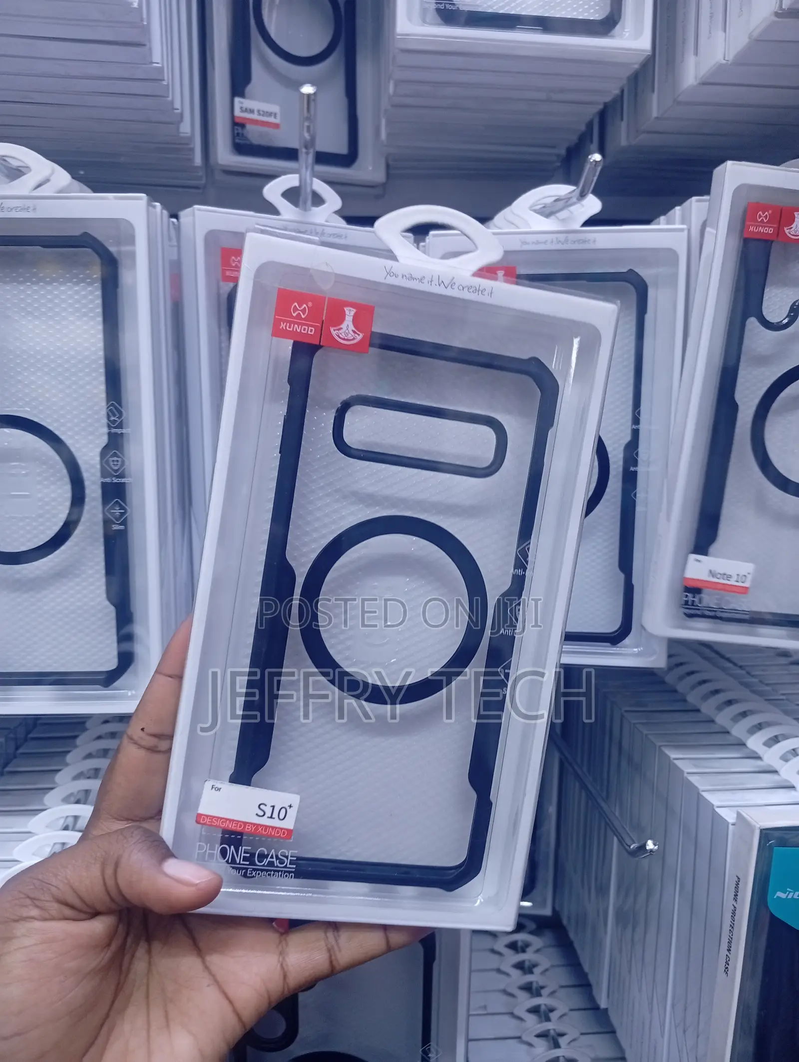 Samsung Galaxy S10+ Thick, Dark Blue or Black Case Bumper Frame