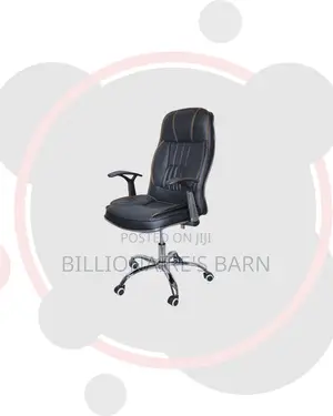 Modern Executive Leather Chair Padded Armrests Direct From Store