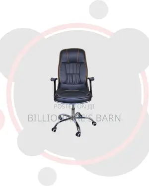 Modern Executive Leather Chair Padded Armrests Direct From Store