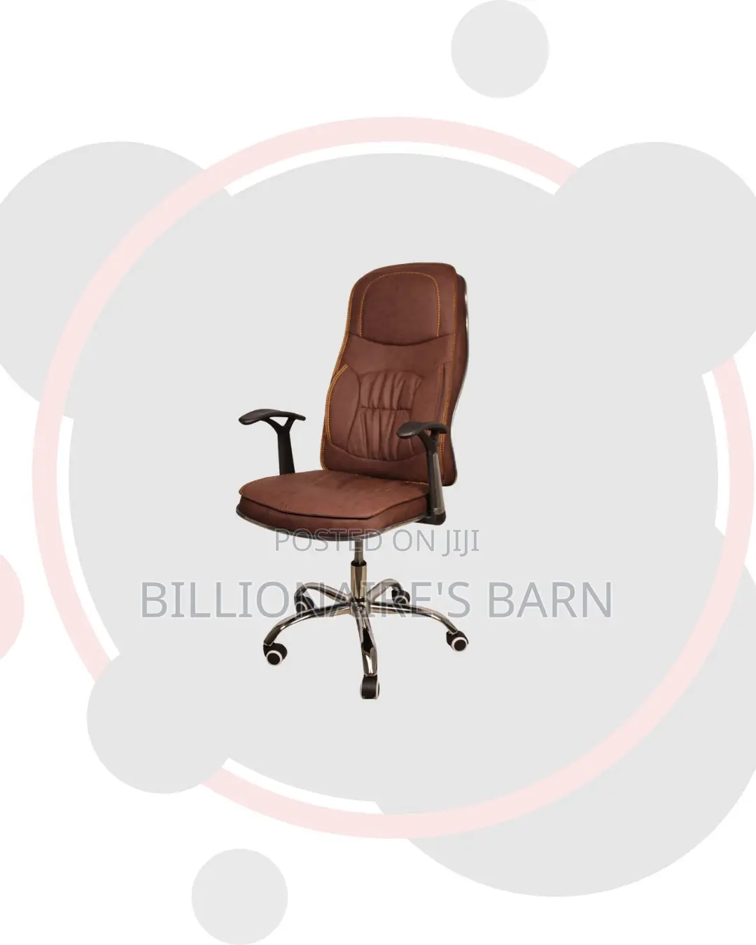 Executive Leather Chair High Back Padded Armrest Kenya Wide Shipping