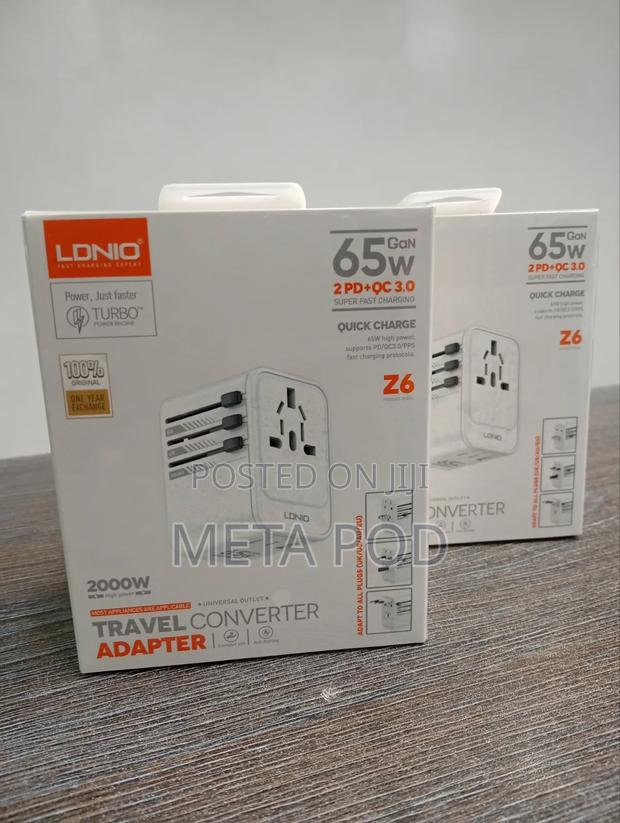 Ldnio Z6 65w Gan Universal Travel Adapter