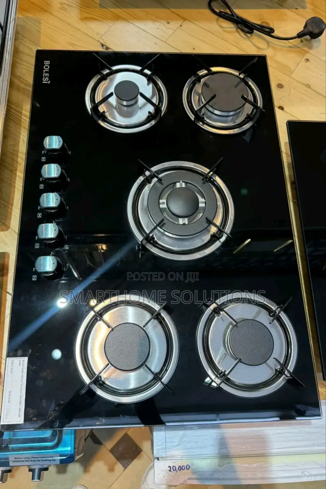 Bolesi 90cm 5 Burner Gas Hob With Wok Burner