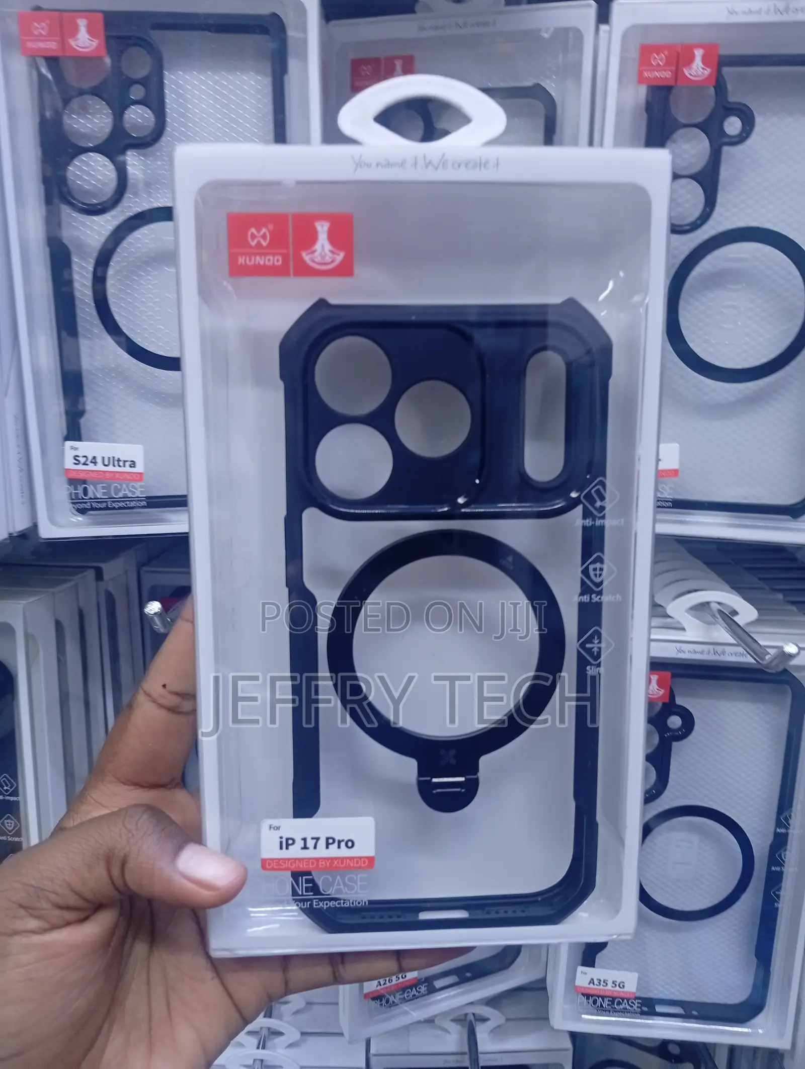 iPhone 17 Pro Magnetic Airbag Case-Clear
