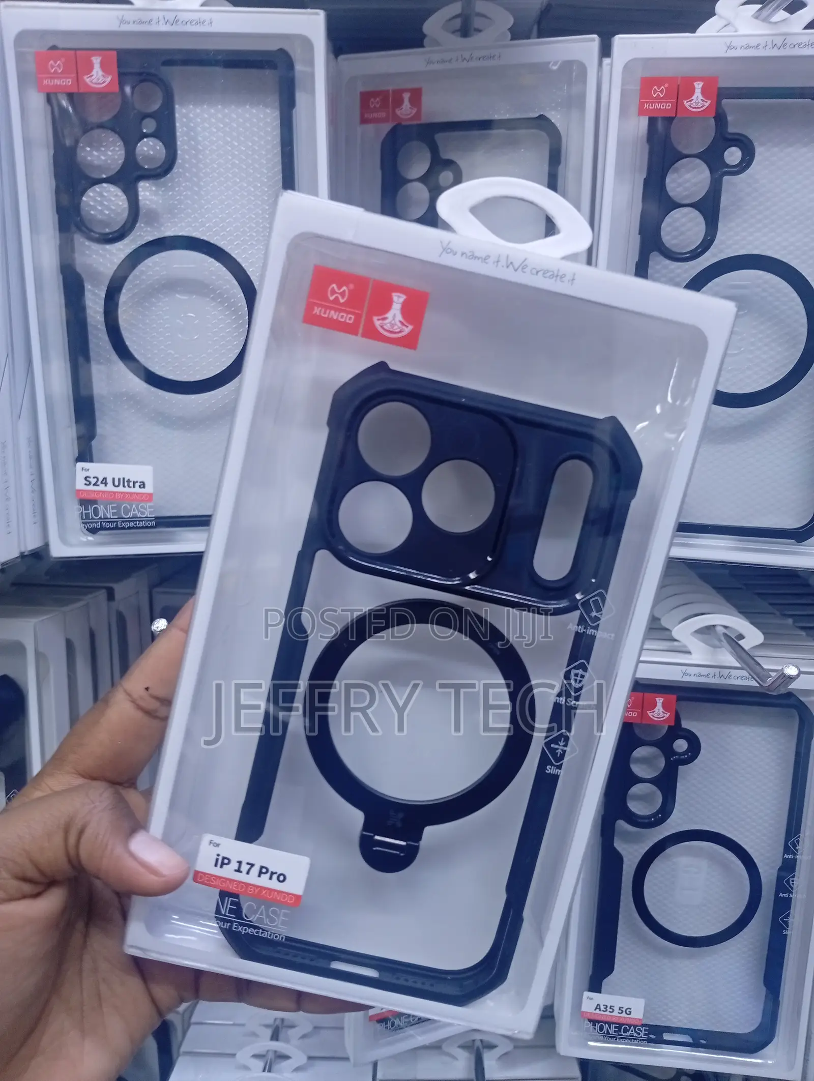 iPhone 17 Pro Magnetic Airbag Case-Clear