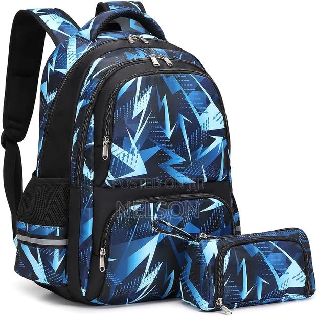 Geometric Pattern School Bag - thumbnail 2