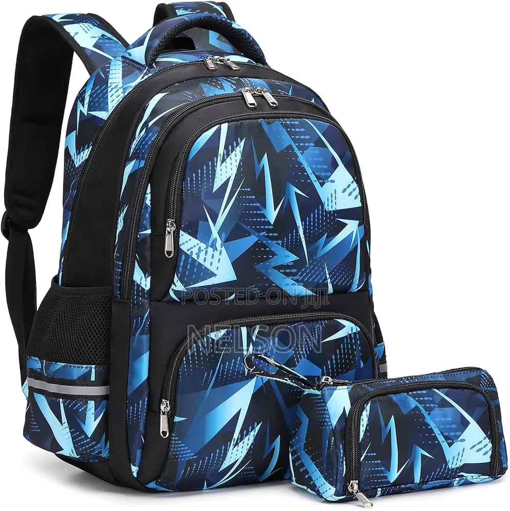 Geometric Pattern School Bag