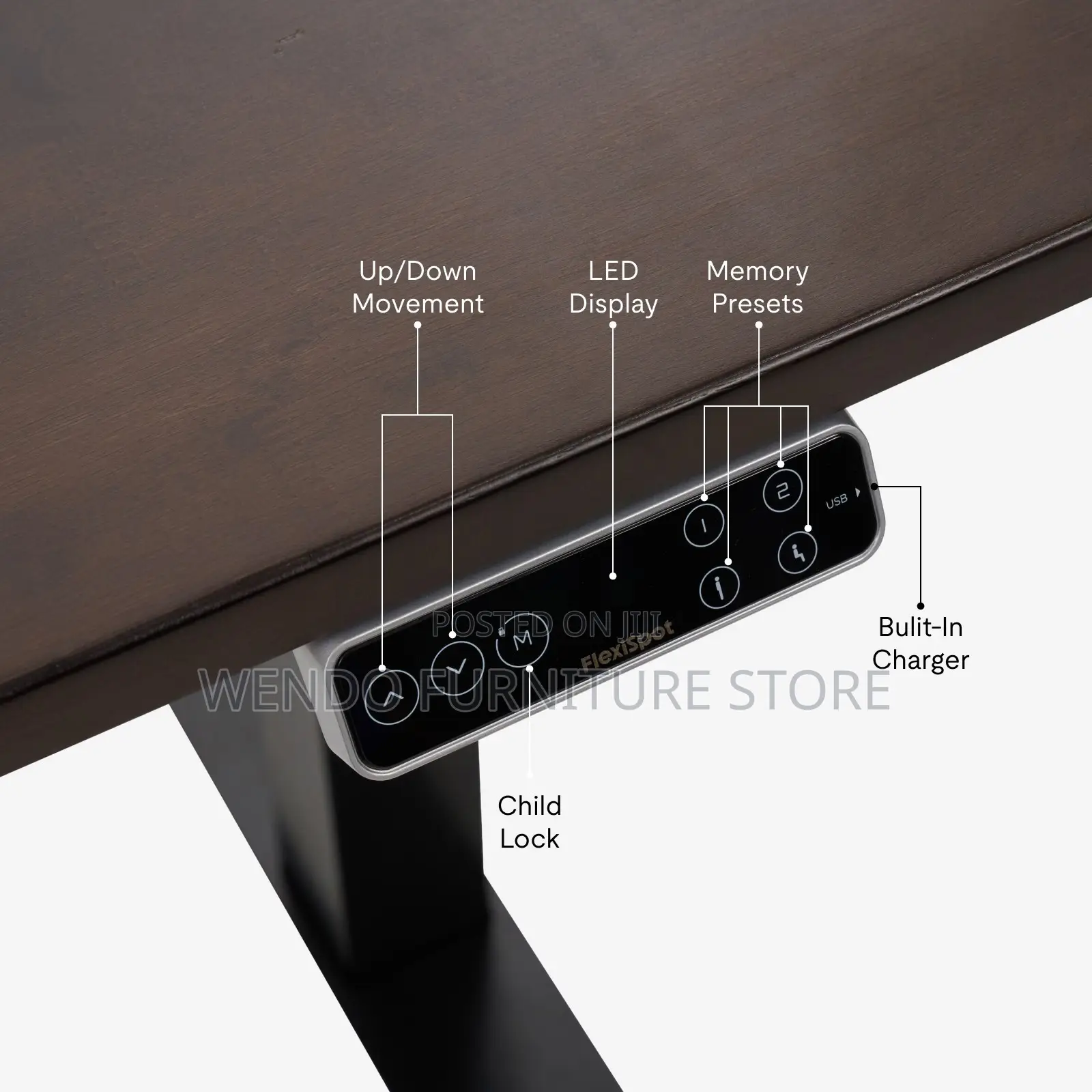 Office Table; 1800mm Electric Desk With Flexible Height