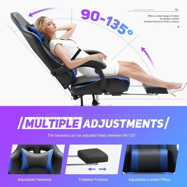 Office Chairs; Fabric Ergonomic Home Studios Gaming Adjustable Chair - thumbnail 12