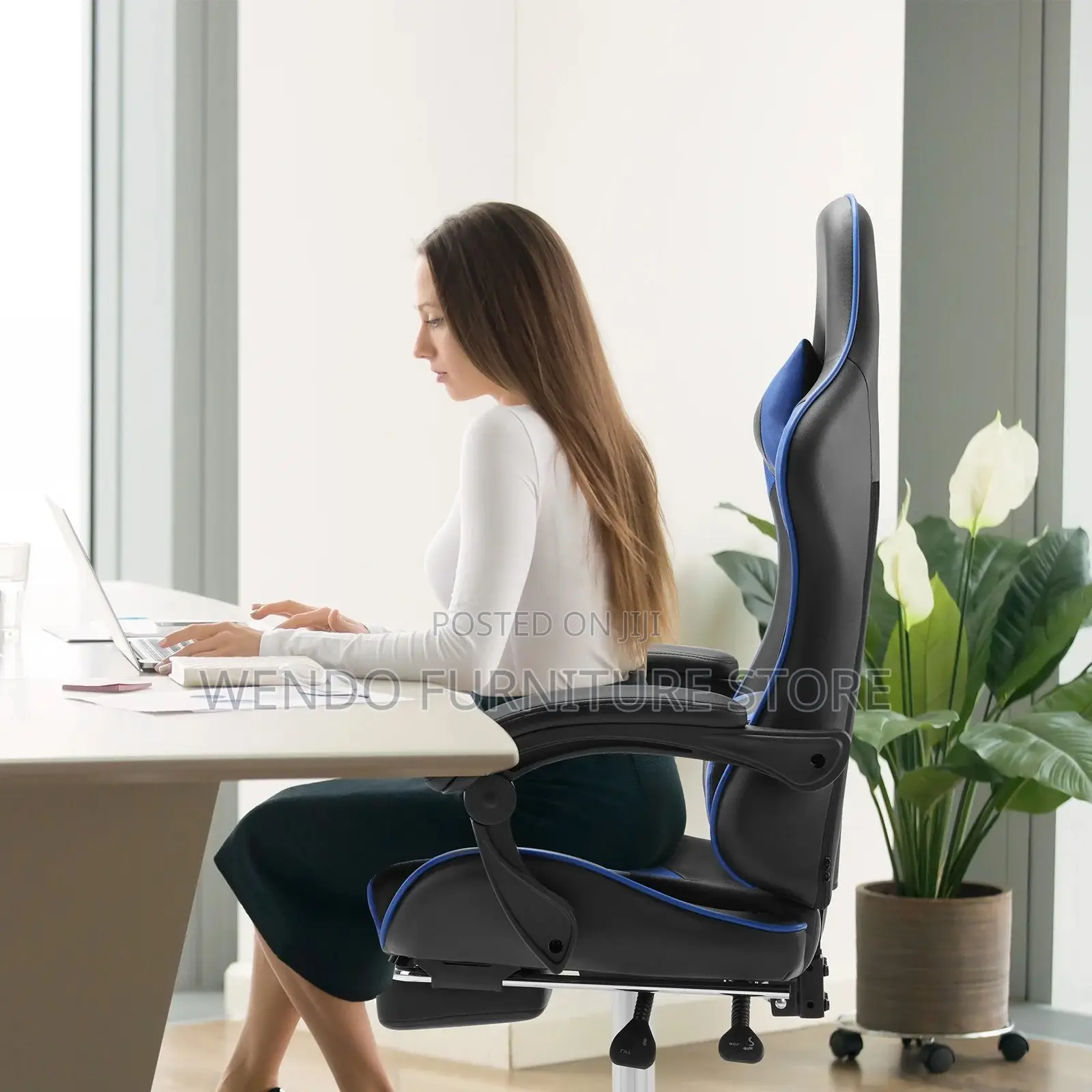 Office Chairs; Fabric Ergonomic Home Studios Gaming Adjustable Chair
