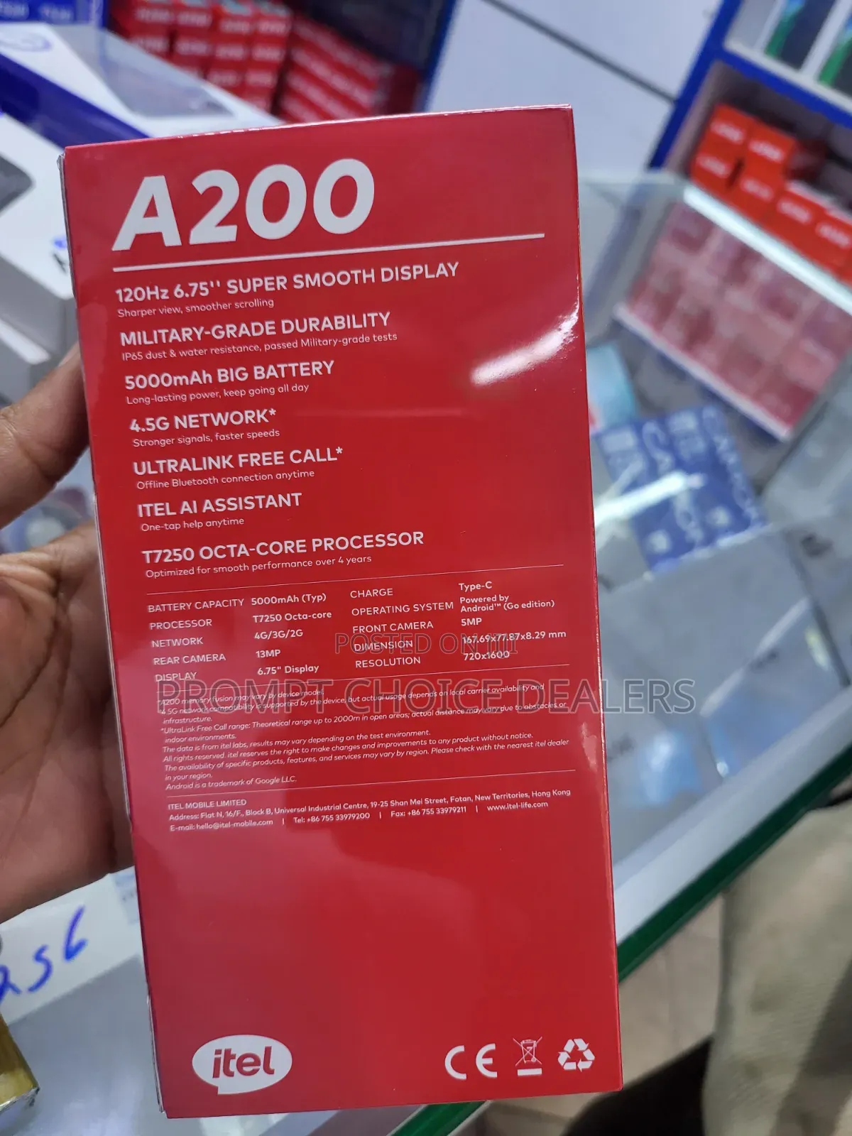 New Itel A200+ 128 GB Silver
