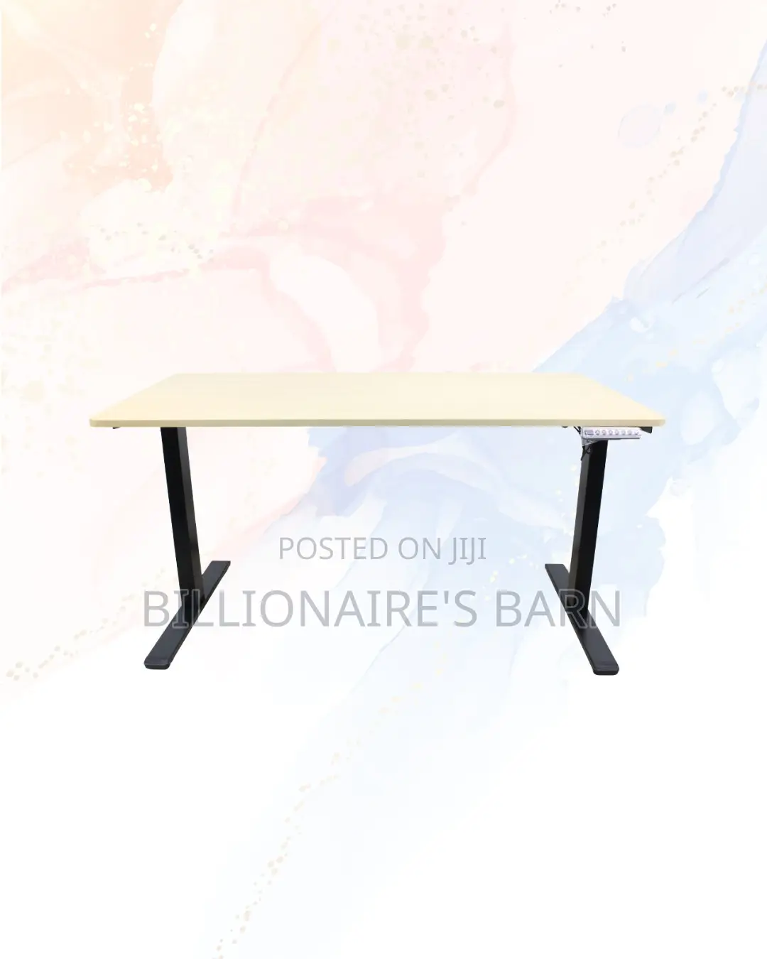 Heavy Duty 1200x600mm Single Motor Desk Ergonomic One Piece Sit