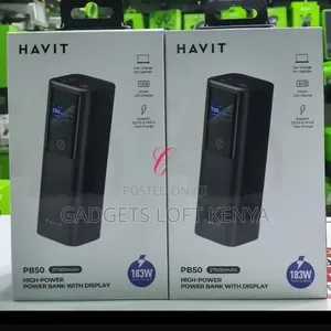 Havit Pb50 *183w* 27000mah *Laptop Charging* High-Power Power Bank