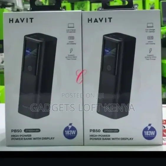 Havit Pb50 *183w* 27000mah *Laptop Charging* High-Power Power Bank