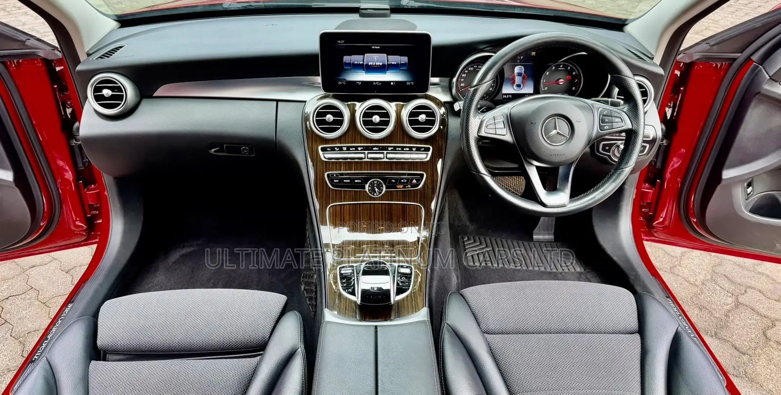Mercedes-Benz C200 2018 Red