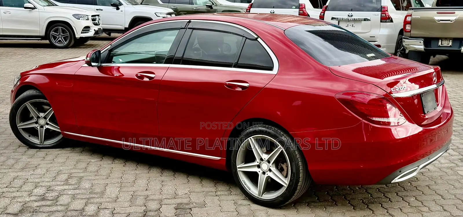 Mercedes-Benz C200 2018 Red