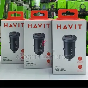 Havit Cc2043 *30w* Type C USB Dual Port Car Charger