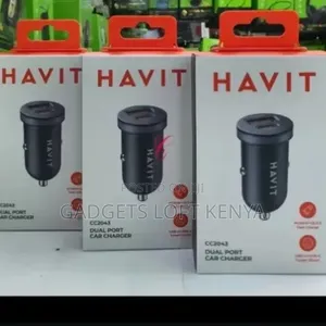 Havit Cc2043 *30w* Type C USB Dual Port Car Charger