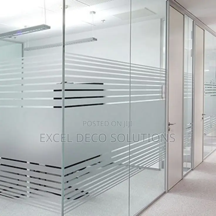 Frosted Film – Modern Corporate Branding for Glass Partitions