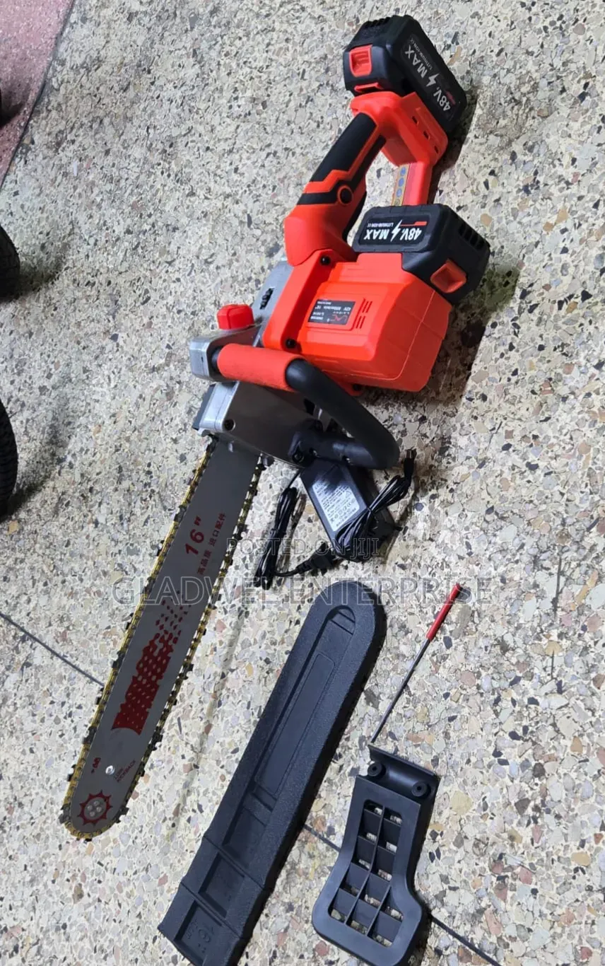 Best Quality 16" Rechargeable Chain Saw With 2 Lethium Batteries 48v