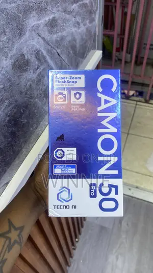 New Tecno Camon 50 Pro 256 GB Black