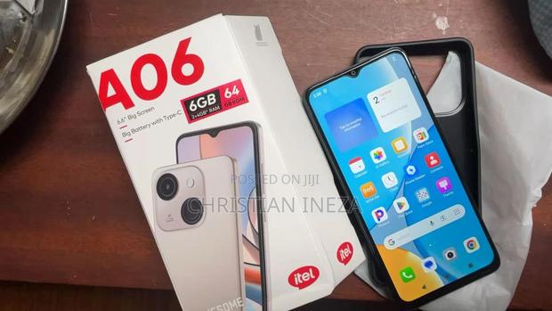 New Itel A06 64 GB Black