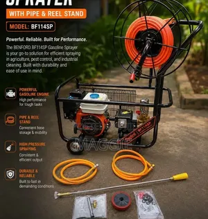 Benford Gasoline Sprayer With Pipe Reel Stand