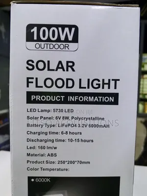 109w All Top Solar Floodlight. (Two Colors Mode)